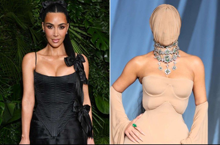 Los Angeles shimmered under a cascade of flashbulbs on the night of the 2025 Academy Museum Gala, but no one commanded the spotlight quite like Kim Kardashian. Known for transforming the red carpet into her personal runway, she arrived as a vision of mystery and allure — a living work of art that left even the most seasoned fashion critics speechless. --- A Vision in Nude Elegance Kim’s entrance was cinematic. Draped in a custom Maison Margiela couture gown by John Galliano, she embodied both strength and sensuality. The strapless silhouette hugged her figure with architectural precision before cascading into a soft, sculpted train that seemed to glide effortlessly with every step. The gown’s muted champagne hue reflected the warm glow of the Los Angeles lights, creating an ethereal contrast to the bold centerpiece of her ensemble — a sheer, nude-toned mask that enveloped her entire face. The mask transformed Kim from celebrity to symbol. Seamless and sculptural, it obscured her features while somehow amplifying her presence. It was not a disguise, but a declaration — an invitation to look deeper, to question what glamour truly means when beauty is hidden rather than flaunted. --- The Art of Detail Every element of the look was meticulously considered. Around her neck rested a statement choker of crystals and green gemstones, an echo of old-world opulence meeting futuristic fantasy. Her hands were adorned with long, almond-shaped nails painted in soft nude tones that mirrored her gown. Beneath the mask, her hair was tucked neatly away, allowing the entire composition to feel sculpted, deliberate, and powerfully modern. Behind the scenes, Kim’s trusted makeup artist Mario Dedivanovic shared glimpses of their preparations — laughter, precision, and the quiet confidence of two artists crafting a statement. Their collaboration turned what might have been a fashion risk into a defining red-carpet moment. --- Fashion as Philosophy This was more than a look; it was a performance. In concealing her face, Kim revealed something larger about celebrity culture and identity. For a figure whose image has defined a generation of beauty ideals, choosing anonymity was both provocative and profound. The mask seemed to whisper a question to every camera: What happens when the most visible woman in the world chooses not to be seen? Galliano’s influence was unmistakable. His Fall 2025 collection for Maison Margiela explored themes of distortion and reinvention, and Kim became the embodiment of that vision — an icon transformed into abstraction. It was couture as commentary, fame reframed as art. --- The Power of Reinvention Kim Kardashian’s career has always been about evolution. From reality star to business magnate to fashion muse, she continues to redefine the boundaries of visibility and influence. This latest appearance wasn’t about shock value; it was about narrative control. The mask was not a barrier — it was a mirror reflecting her mastery of image, perception, and power. In an age where celebrities often strive for relatability, Kim dares to be untouchable. Her look at the Academy Museum Gala reminded the world that true style is not about being seen, but about being remembered. --- The Final Word When the night ended and the crowd moved on, one image lingered — a woman cloaked in silk and secrecy, commanding the room without uttering a word. Kim Kardashian didn’t just attend the gala; she authored its most unforgettable chapter. Her face may have been hidden, but her message was crystal clear: mystery is the new luxury.