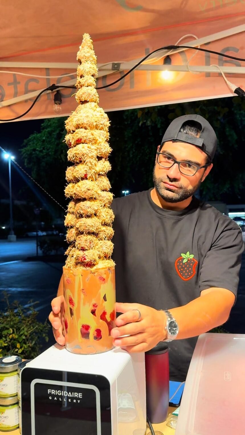 Only in LA: The Original Dubai Strawberry Cup Takes Over Now Aiming for a Guinness Record!